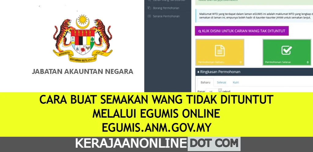 semakan wang tidak dituntut