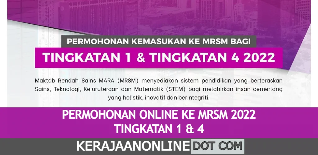 www.mara.gov.my pengambilan mrsm 2022