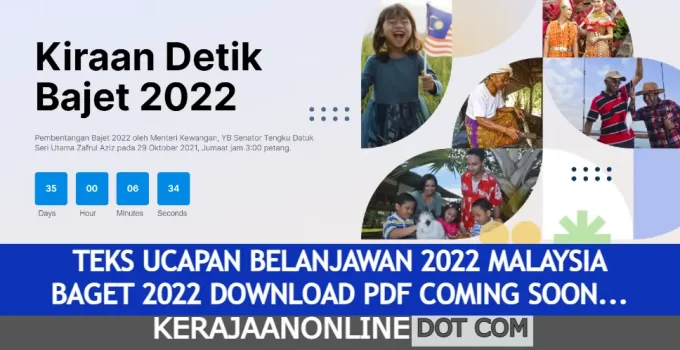 BELANJAWAN 2022 MALAYSIA PDF : DOWNLOAD INTIPATI DAN MANFAAT PENJAWAT AWAM DAN BELIA