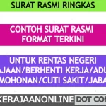 contoh surat rasmi ringkas