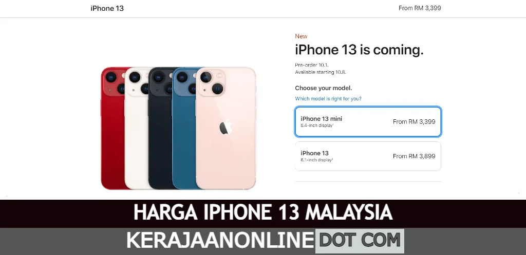 harga iphone 13 malaysia