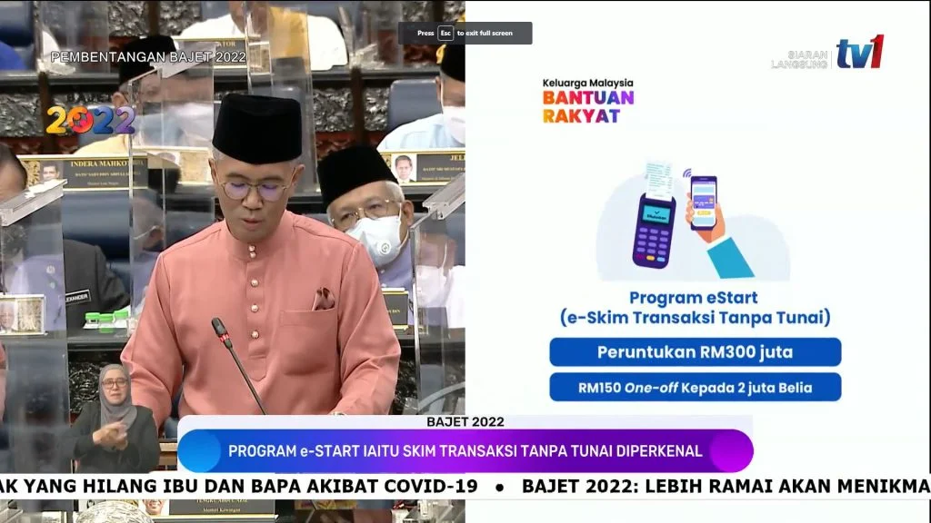bajet 2022 ebelia rm150