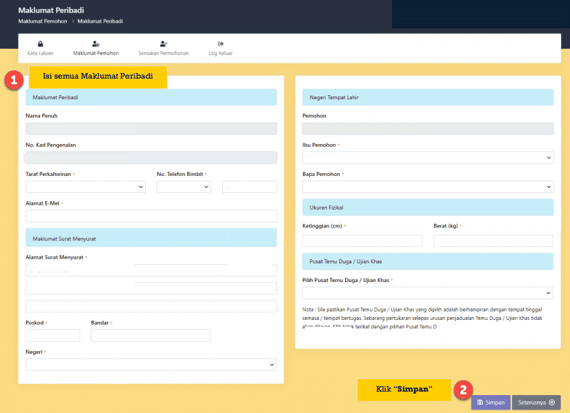 PANDUAN LENGKAP CARA MEMOHON JAWATAN KOSONG KERAJAAN GUNA SPA9
