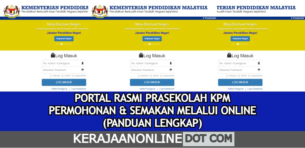 CARA DAFTAR EPRASEKOLAH