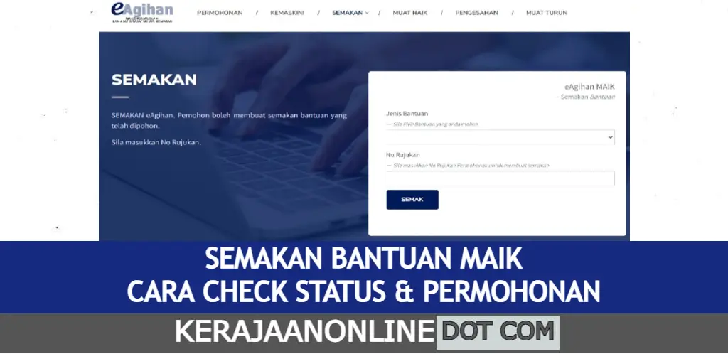 semakan bantuan maik